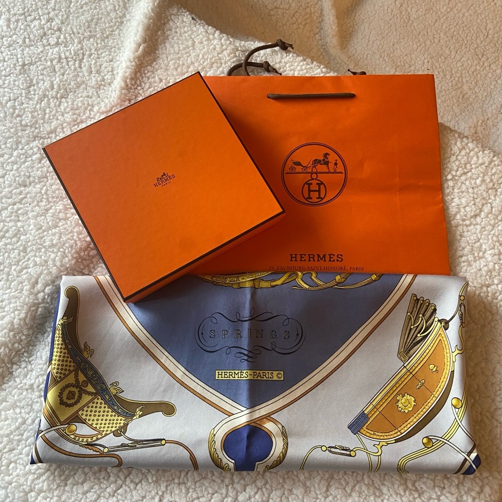 HERMÈS “SPRINGS” SCARF AUTHENTIC